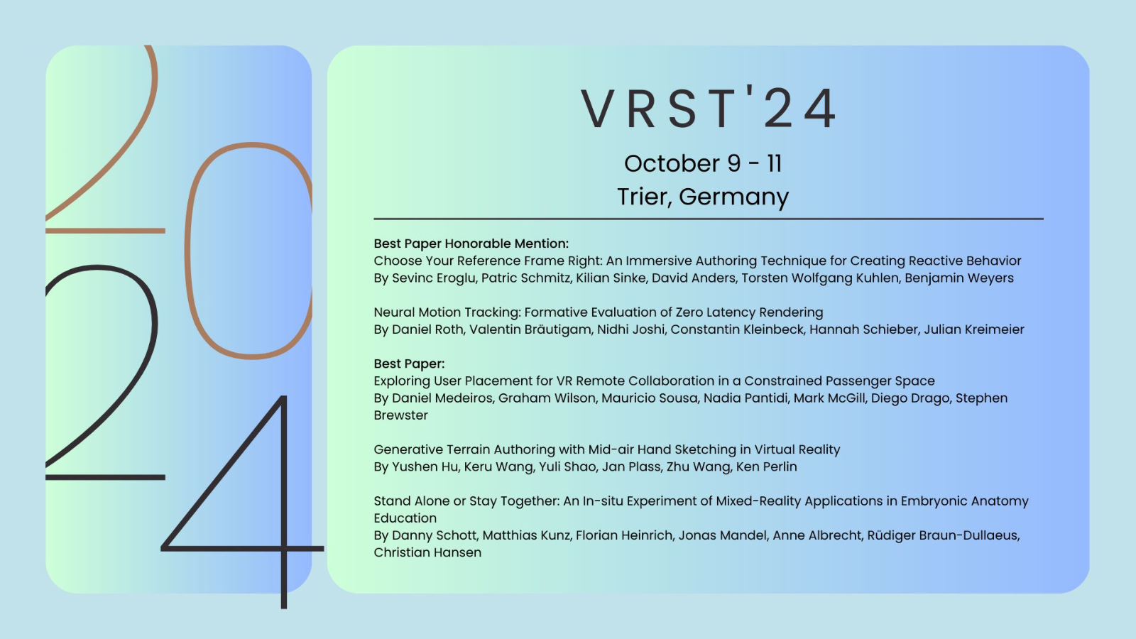 VRST Award